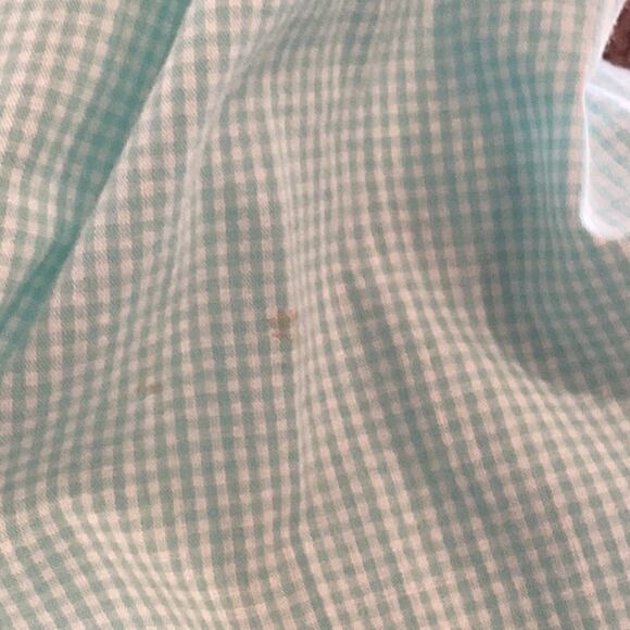 Chaps Easy Care Button Down Light Blue Checkered Shirt in Size XXL. Preloved. - Picture 6 of 7